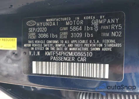 2021 Genesis G90 5.0 Ultimate Awd из США, поврежденный, VIN KMTF54PH2MU086510